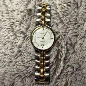 George Women's Silver and Gold Watch